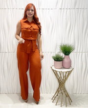 Cargar imagen en el visor de la galería, Caramel Top &amp; Palazzo Set
