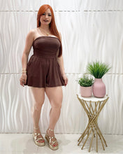 Cargar imagen en el visor de la galería, Walnut Strapless Romper
