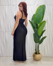 Cargar imagen en el visor de la galería, Black &amp; Gold Dress
