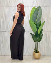Cargar imagen en el visor de la galería, Black Top &amp; Palazzo Set
