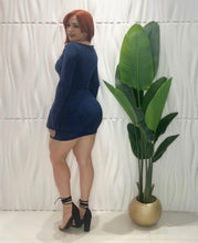 Cargar imagen en el visor de la galería, Navy Glam Dress
