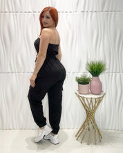 Cargar imagen en el visor de la galería, Black Jogger Jumpsuit
