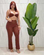Cargar imagen en el visor de la galería, Chocolate Bra &amp; Long Pant
