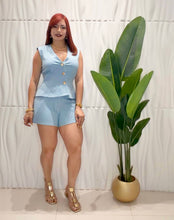 Cargar imagen en el visor de la galería, Sky Blue Casual Set
