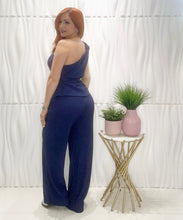 Cargar imagen en el visor de la galería, Navy Top &amp; Palazzo Set
