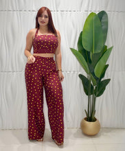Cargar imagen en el visor de la galería, Burgundy Polka Dots 3pcs Set
