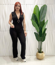 Cargar imagen en el visor de la galería, Black Top &amp; Palazzo Set

