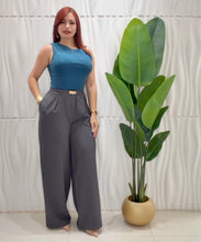 Cargar imagen en el visor de la galería, Grey Pant Palazzo
