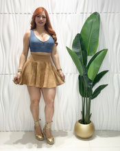 Cargar imagen en el visor de la galería, Camel Velvet Skirt
