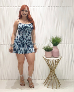 Blue Print Romper