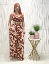 Cargar imagen en el visor de la galería, Caramel &amp; Beige Top &amp; Palazzo Set

