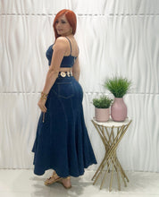 Cargar imagen en el visor de la galería, Top &amp; Skirt Denim Set
