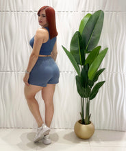 Cargar imagen en el visor de la galería, Blue Top &amp; Short Set
