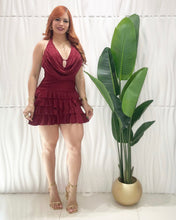 Cargar imagen en el visor de la galería, Ruffles Burgundy Romper
