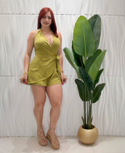 Cargar imagen en el visor de la galería, Olive Halter Romper
