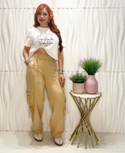 Cargar imagen en el visor de la galería, Beige Cargo Long Pant

