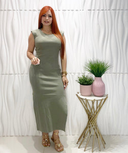 Sage Green Midi Dress