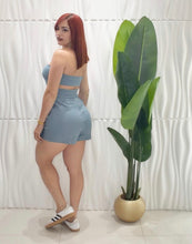 Cargar imagen en el visor de la galería, Light Denim Straples Romper
