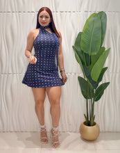 Cargar imagen en el visor de la galería, Navy Polka Dot Dress

