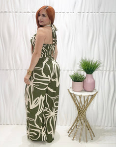 Olive Vest & Palazzo Set