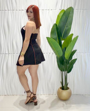 Cargar imagen en el visor de la galería, Black &amp; Chocolate Dress
