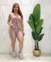 Cargar imagen en el visor de la galería, Vest &amp; Bermuda Short Mauve Set
