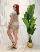 Cargar imagen en el visor de la galería, Brown Top &amp; Skort Set
