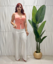 Cargar imagen en el visor de la galería, White Hight Waist Pant

