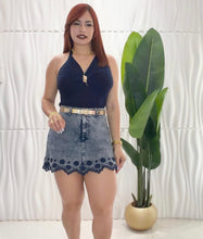 Cargar imagen en el visor de la galería, Navy Halter Top
