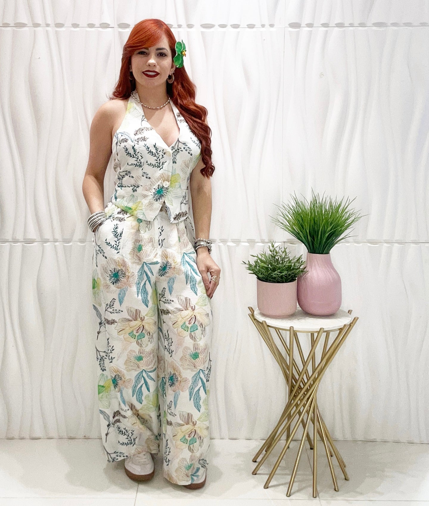Tropi Vest & Palazzo Set