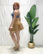 Cargar imagen en el visor de la galería, Camel Velvet Skirt
