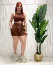 Cargar imagen en el visor de la galería, Chocolate Top &amp; Short Set
