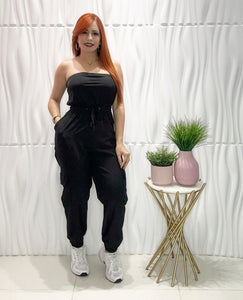 Black Jogger Jumpsuit