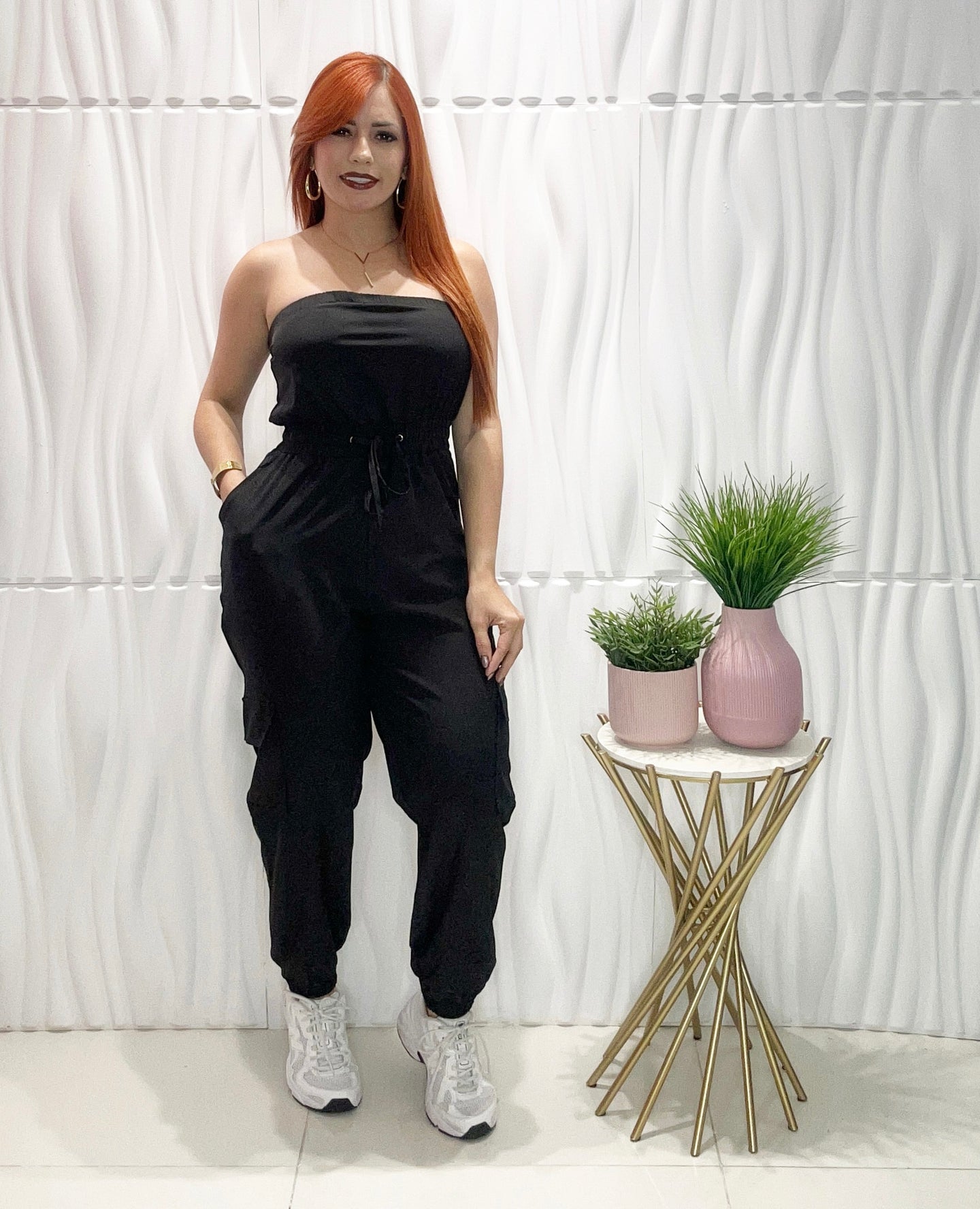 Black Jogger Jumpsuit
