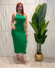 Cargar imagen en el visor de la galería, Basic Cut Out Green Dress
