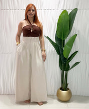 Cargar imagen en el visor de la galería, Beige Trouser Palazzo
