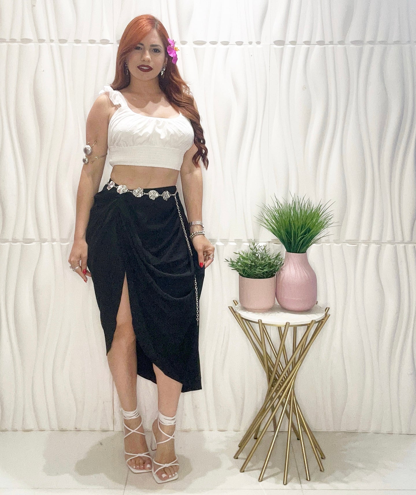 Midi Black Skirt