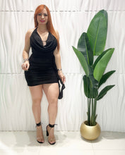 Cargar imagen en el visor de la galería, Mesh Halter Black Dress
