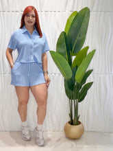 Cargar imagen en el visor de la galería, Blue Top &amp; Short Set
