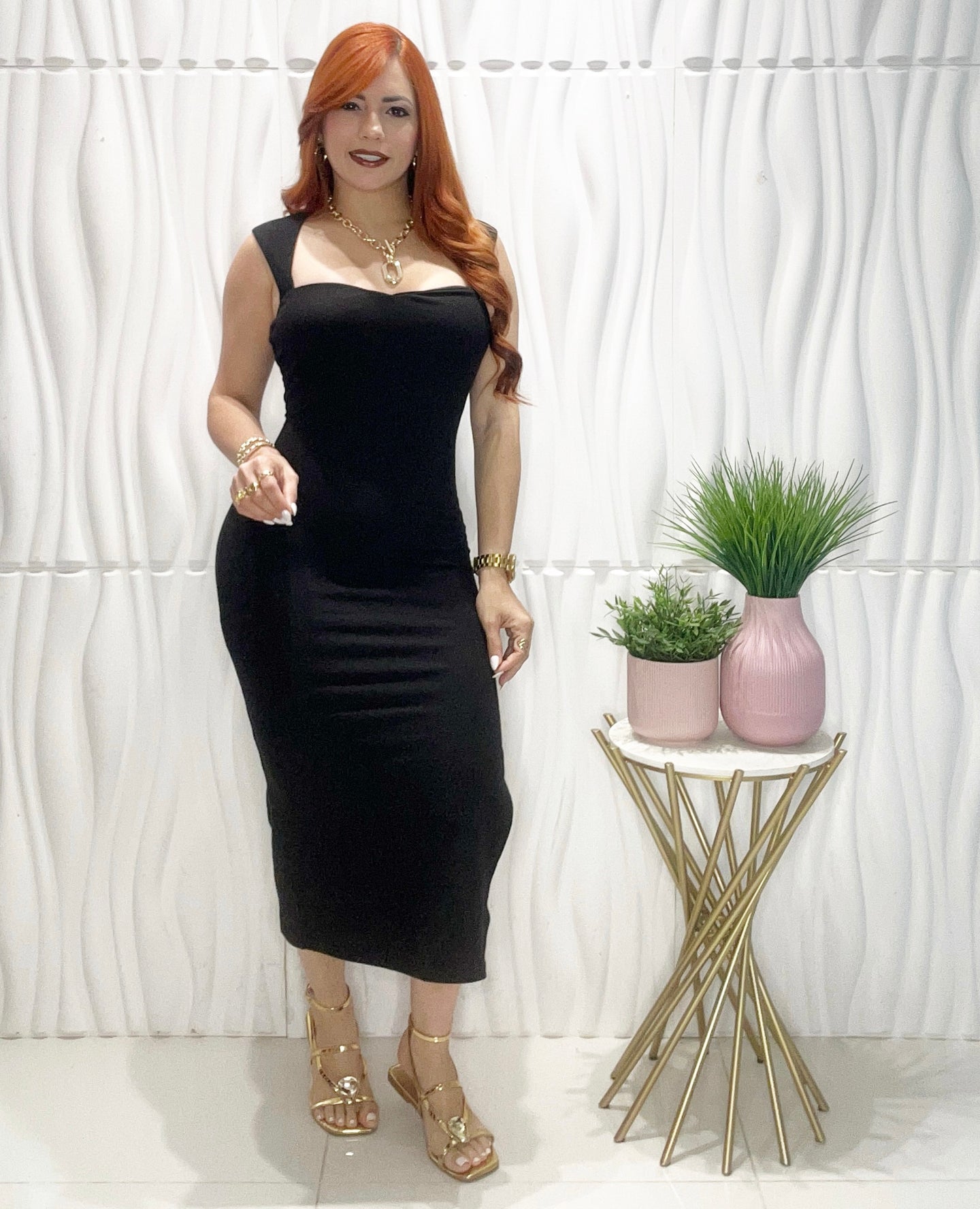 Black Midi Dress
