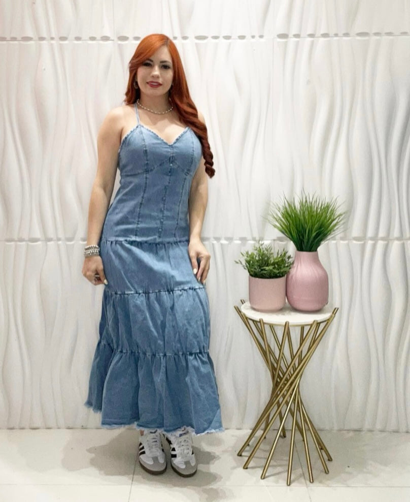Maxi Denim Dress