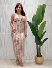 Cargar imagen en el visor de la galería, Rust Eyelet Midi Dress
