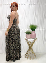 Cargar imagen en el visor de la galería, Black &amp; Mocha Crop Top &amp; Skirt Set
