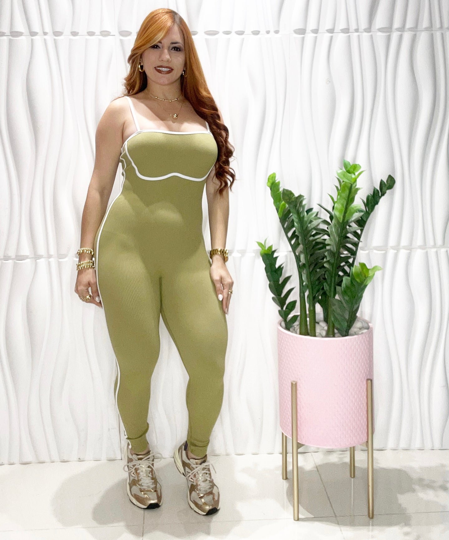 Basic Olive One Size Jumpsuit