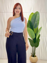 Cargar imagen en el visor de la galería, One Shoulder Blue Top
