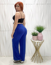 Cargar imagen en el visor de la galería, Royal Blue Lycra Palazzo
