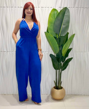 Cargar imagen en el visor de la galería, Royal Blue Halter Jumpsuit

