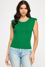 Cargar imagen en el visor de la galería, Shoulder Pad Sweater Top
