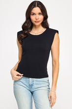 Cargar imagen en el visor de la galería, Shoulder Pad Sweater Top
