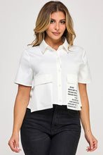 Cargar imagen en el visor de la galería, Button Down Crop Top
